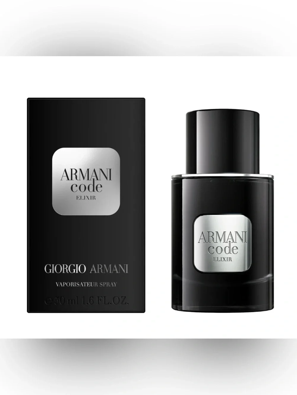 Giorgio Armani Code Elixir Men – Black and Silver Bottle